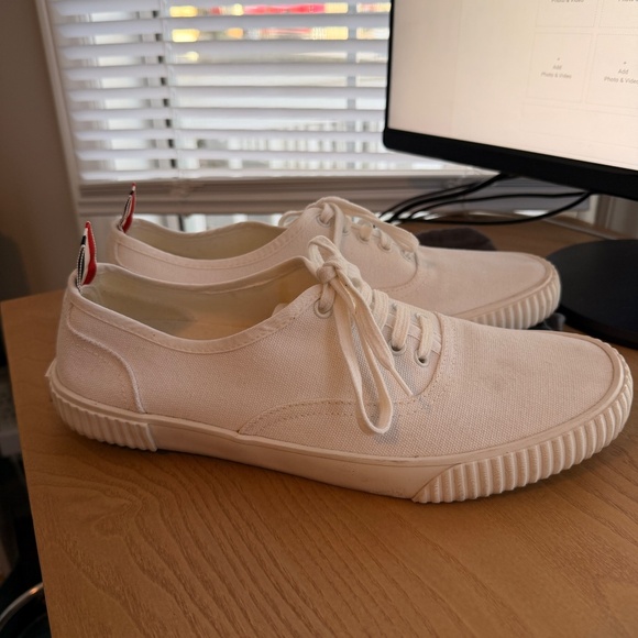 Thom Browne Canvas Heritage Sneakers - Picture 5 of 8